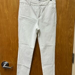 Old Navy White Ankle Pants
